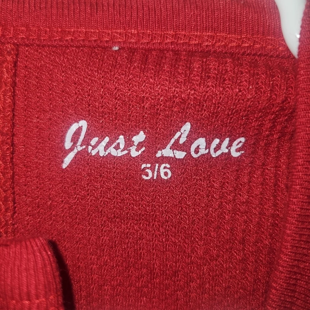Just Love Vibrant Red Kids Footie Pajama